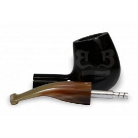 Cachimbo Elite Curvo (Filtro Permanente) Piteira Chifre - 0147-39